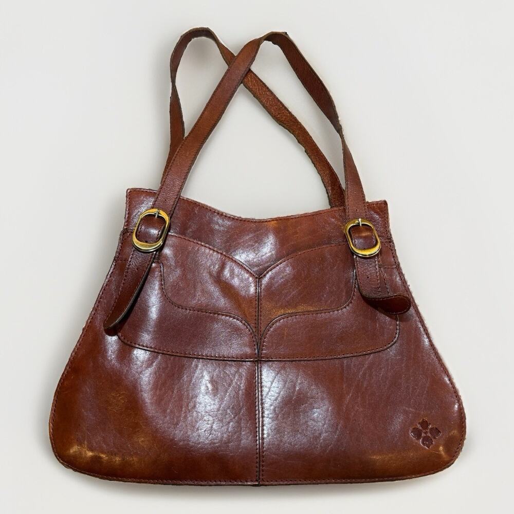 Patricia Nash Leather Parigi Shopper Bag Shoulder Purse British Tan